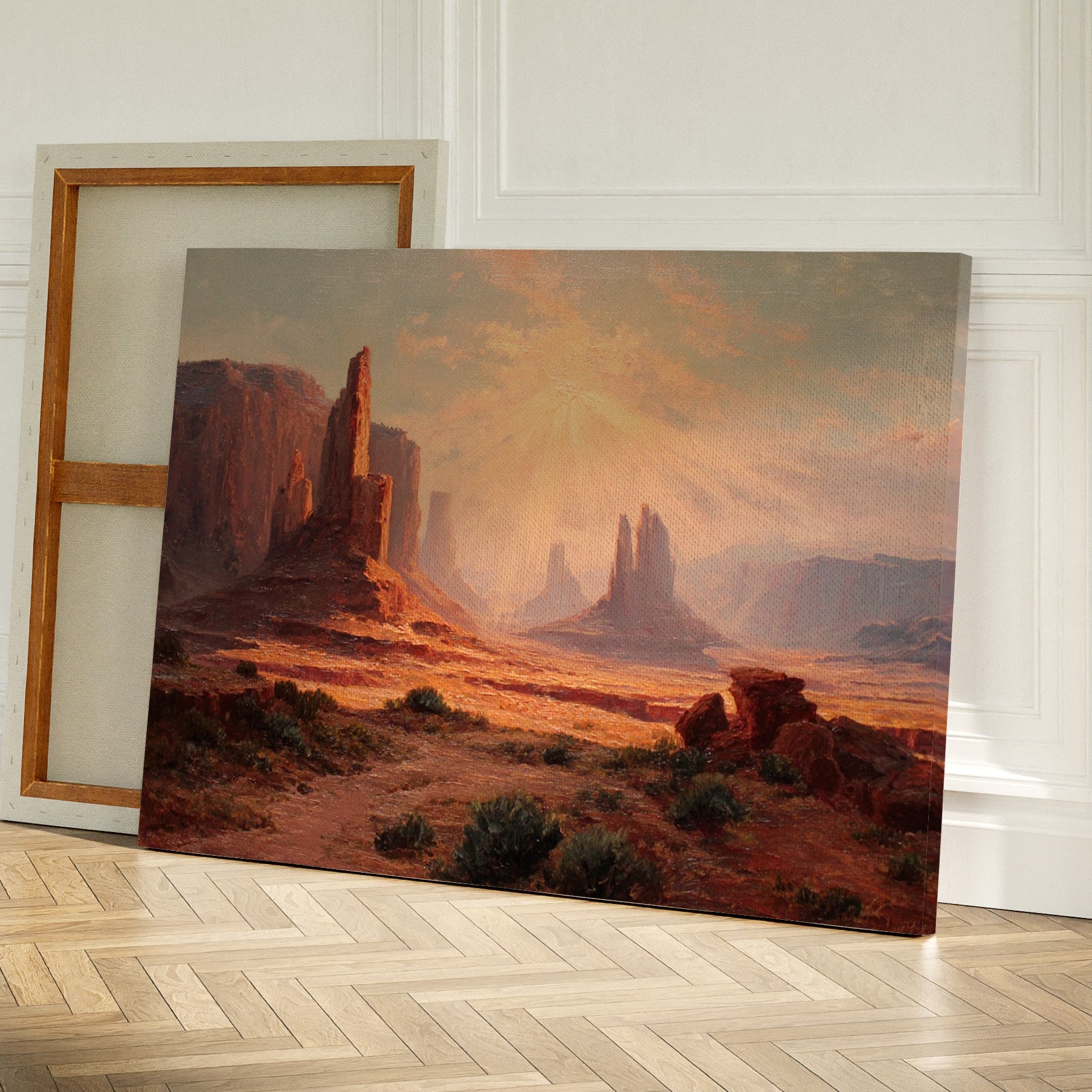 Sacred Light Bathes Ancient Towers
