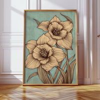 Daffodils Draw Lines In Spring