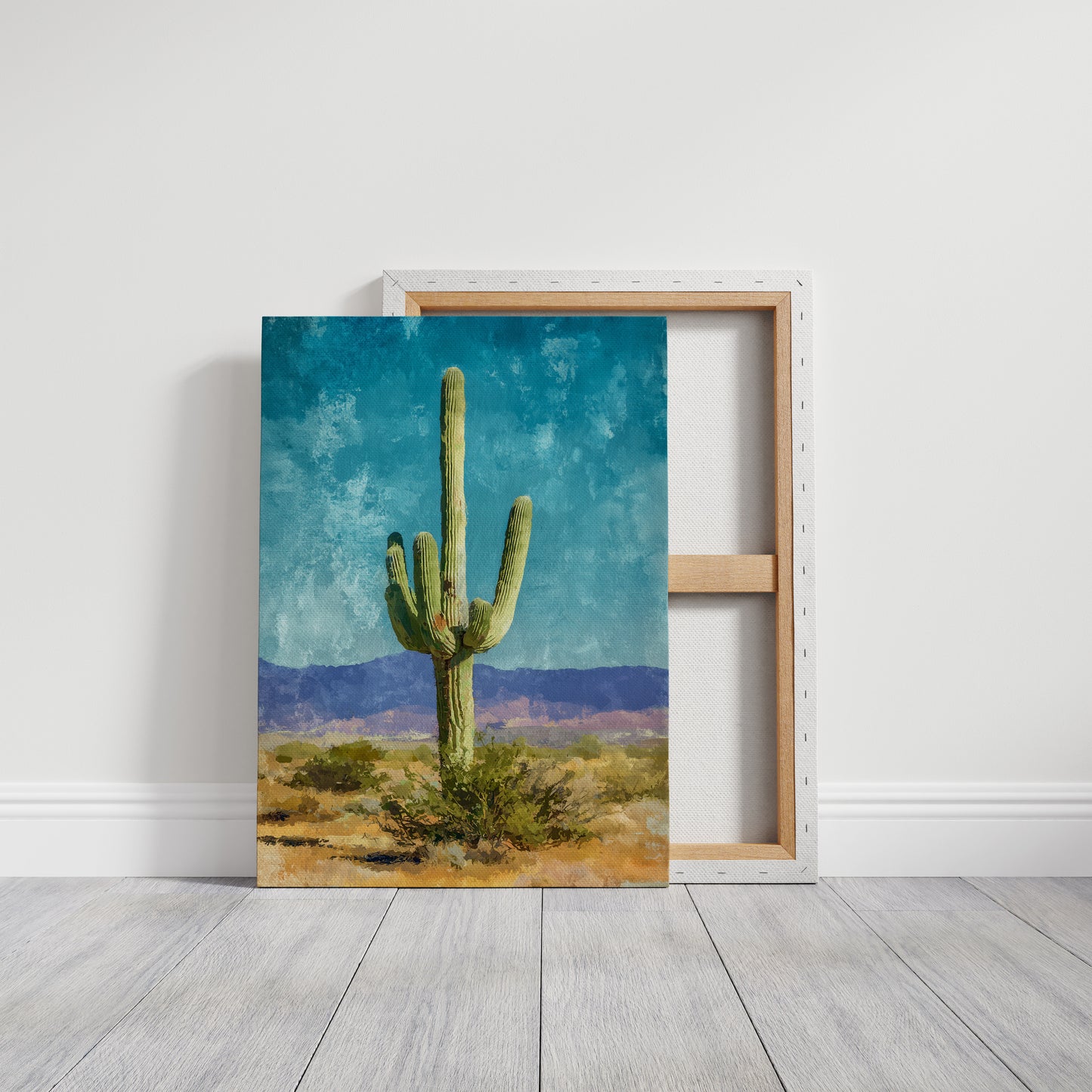 Desert Sentinel Against Turquoise Sky