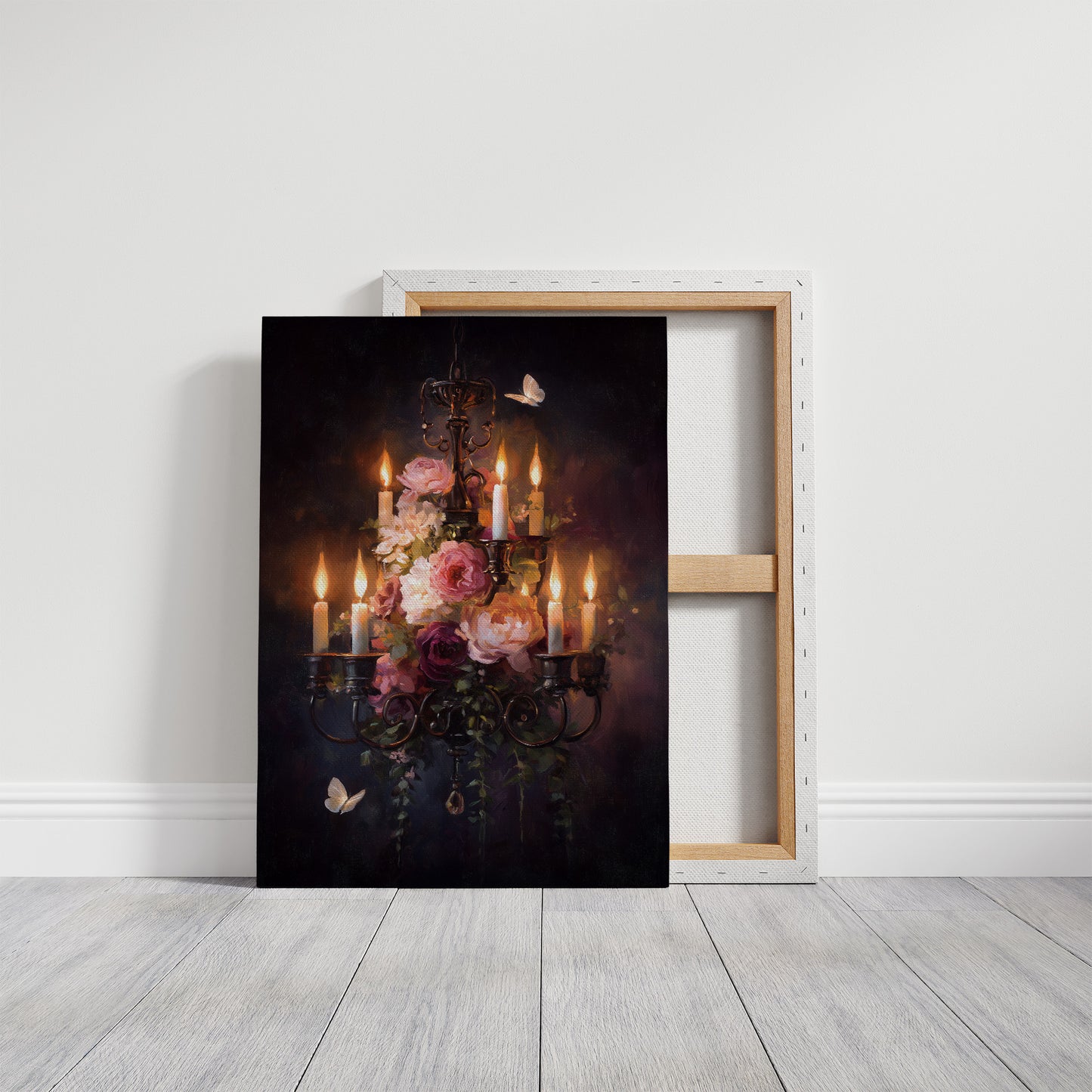 Candlelight Beckons Moths And Blooms