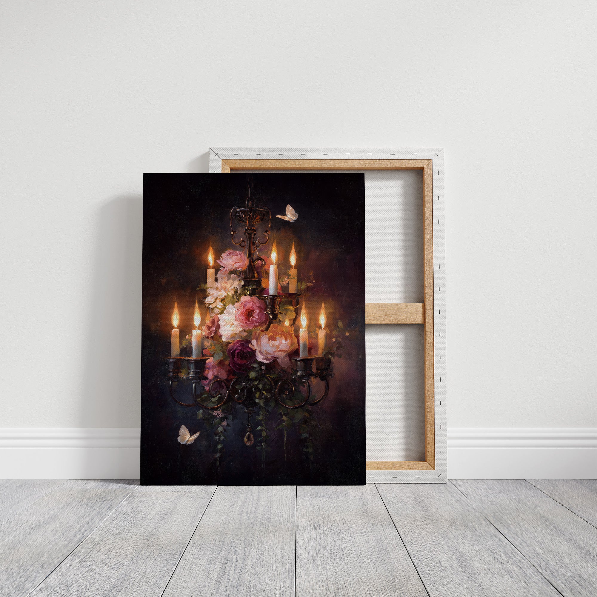 Candlelight Beckons Moths And Blooms