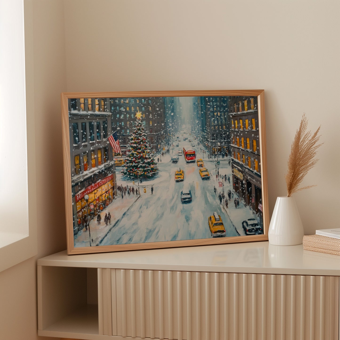Manhattan's Christmas Ballet In Snow