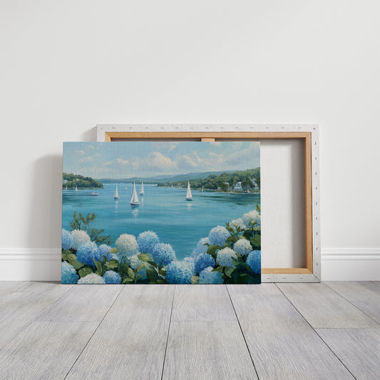 Hydrangeas Dance Along Harbor Shores