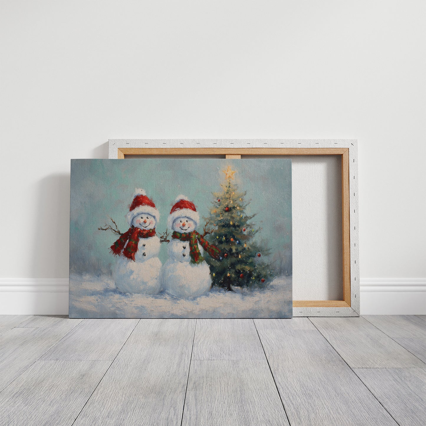 Snow Friends Share Christmas Magic Together