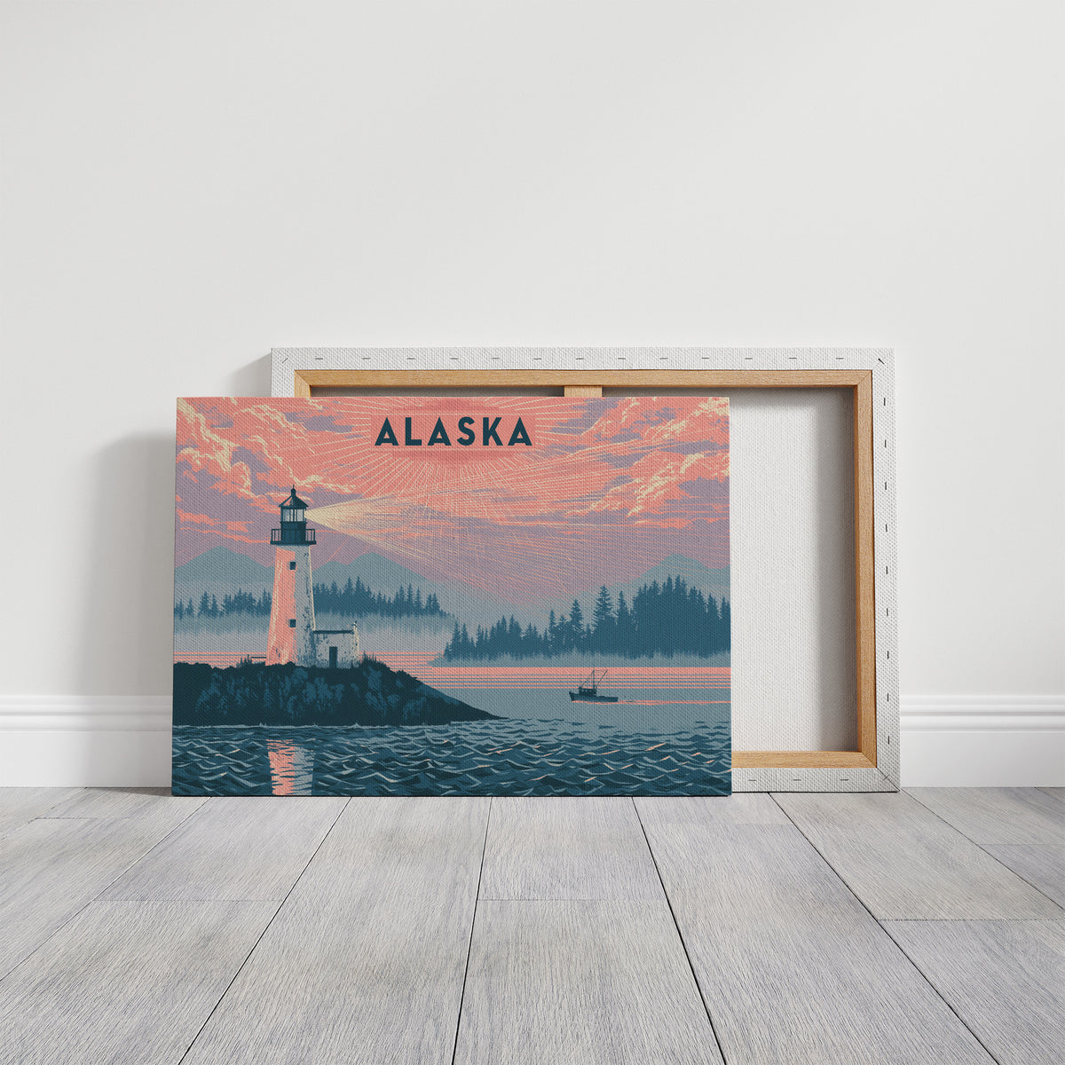 Alaska Lighthouse at Dusk