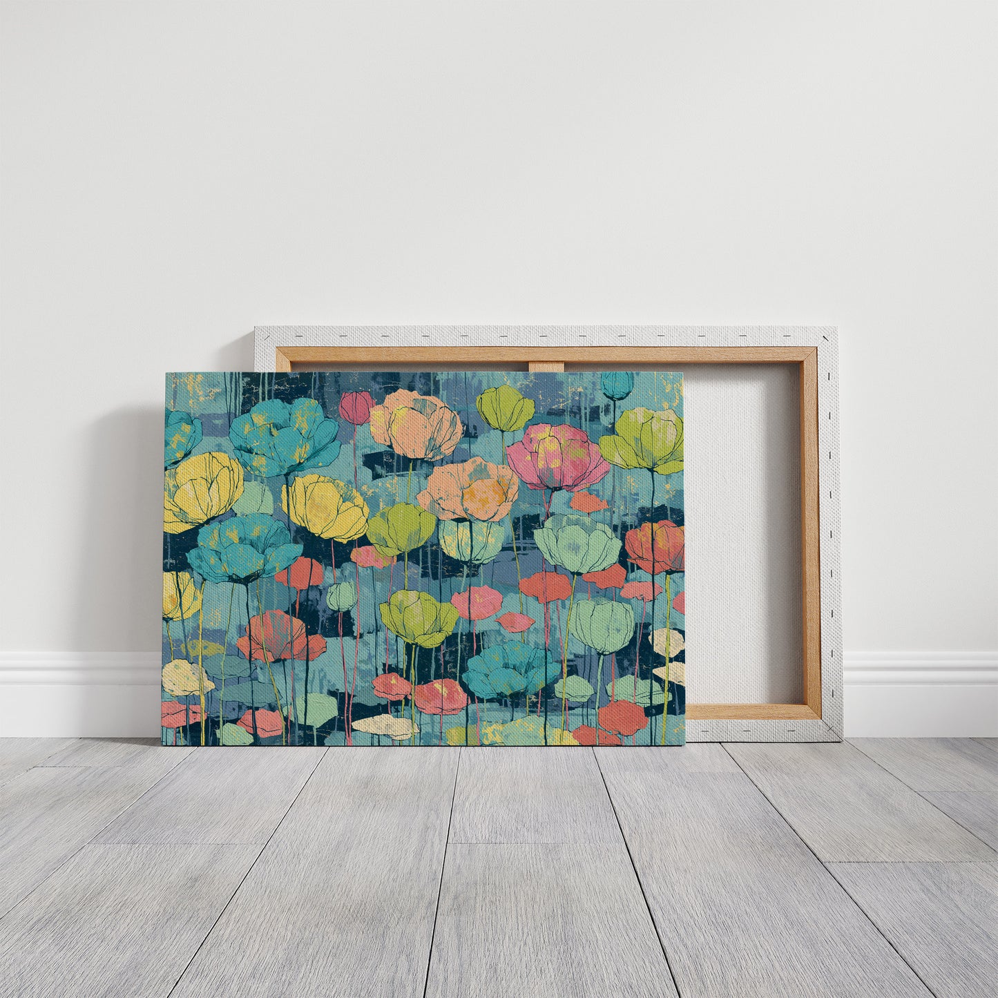 Poppy Pond, Impressionist Rainbow