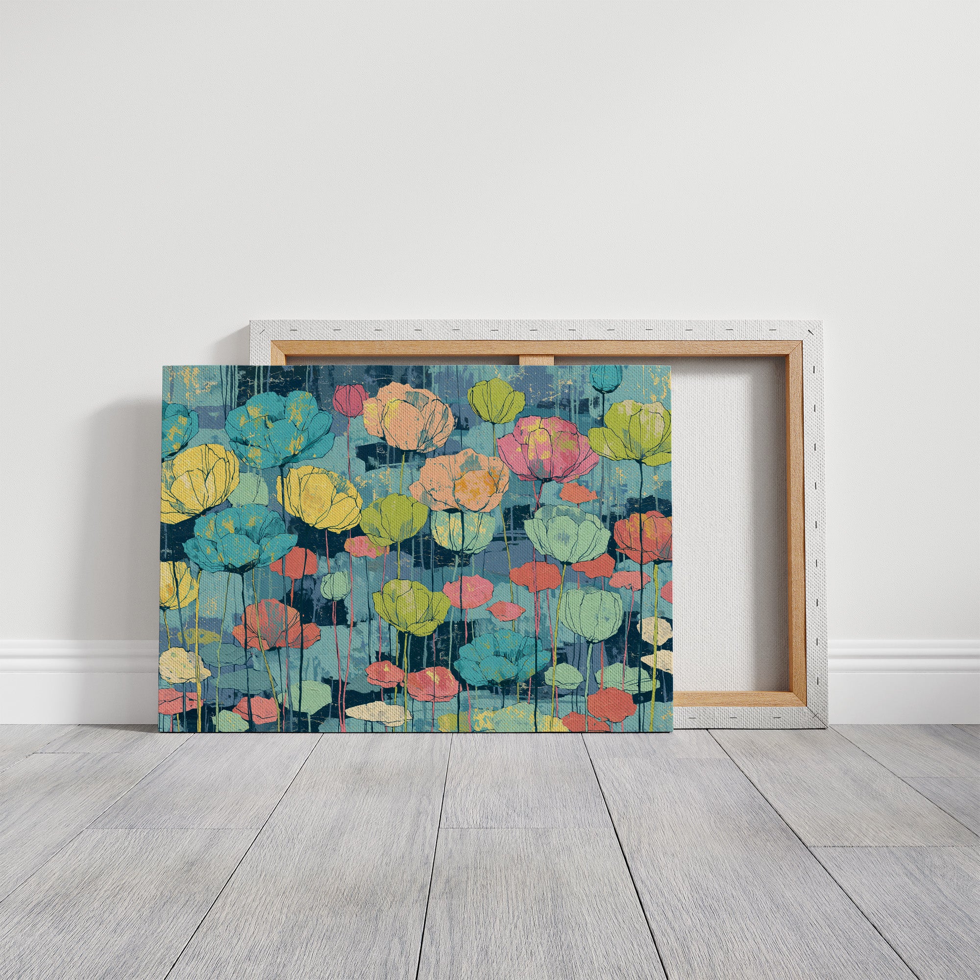 Poppy Pond, Impressionist Rainbow