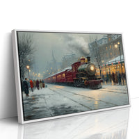 Winter Steam Meets City Lights