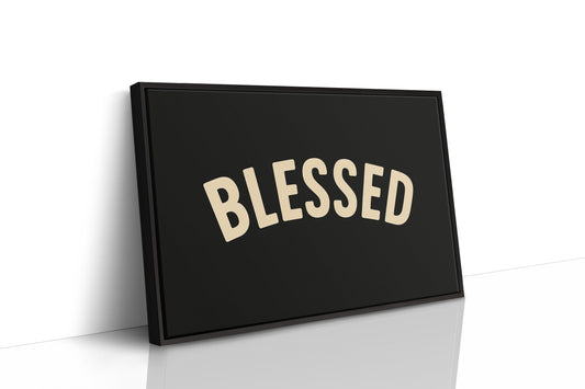 Blessed Minimalist Arch Text Print