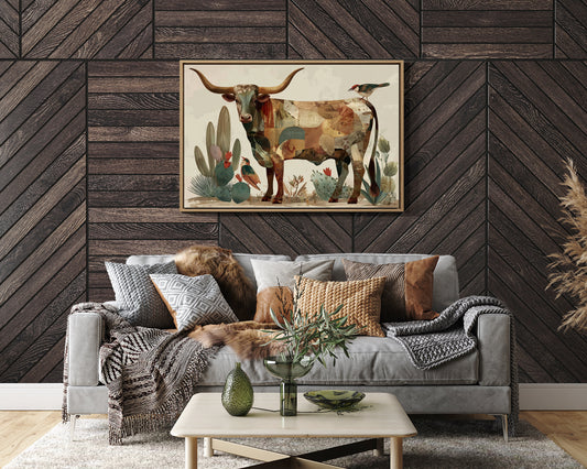 Desert Birds Dance With Longhorn