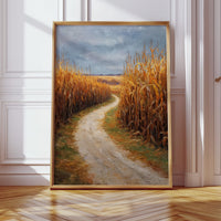 Autumn Path Through Golden Fields