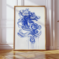 Wild Horses Dance In Indigo