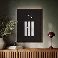 Islands Float Above Modern Letters