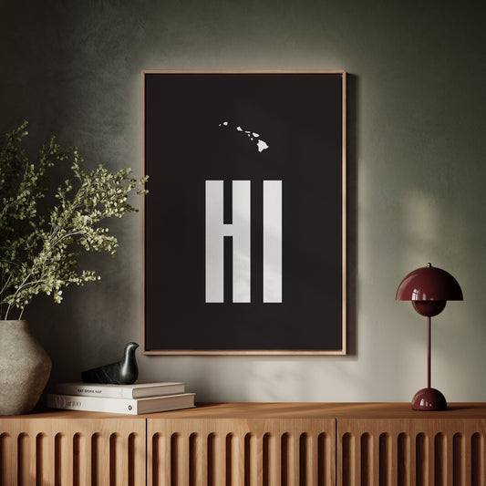 Islands Float Above Modern Letters