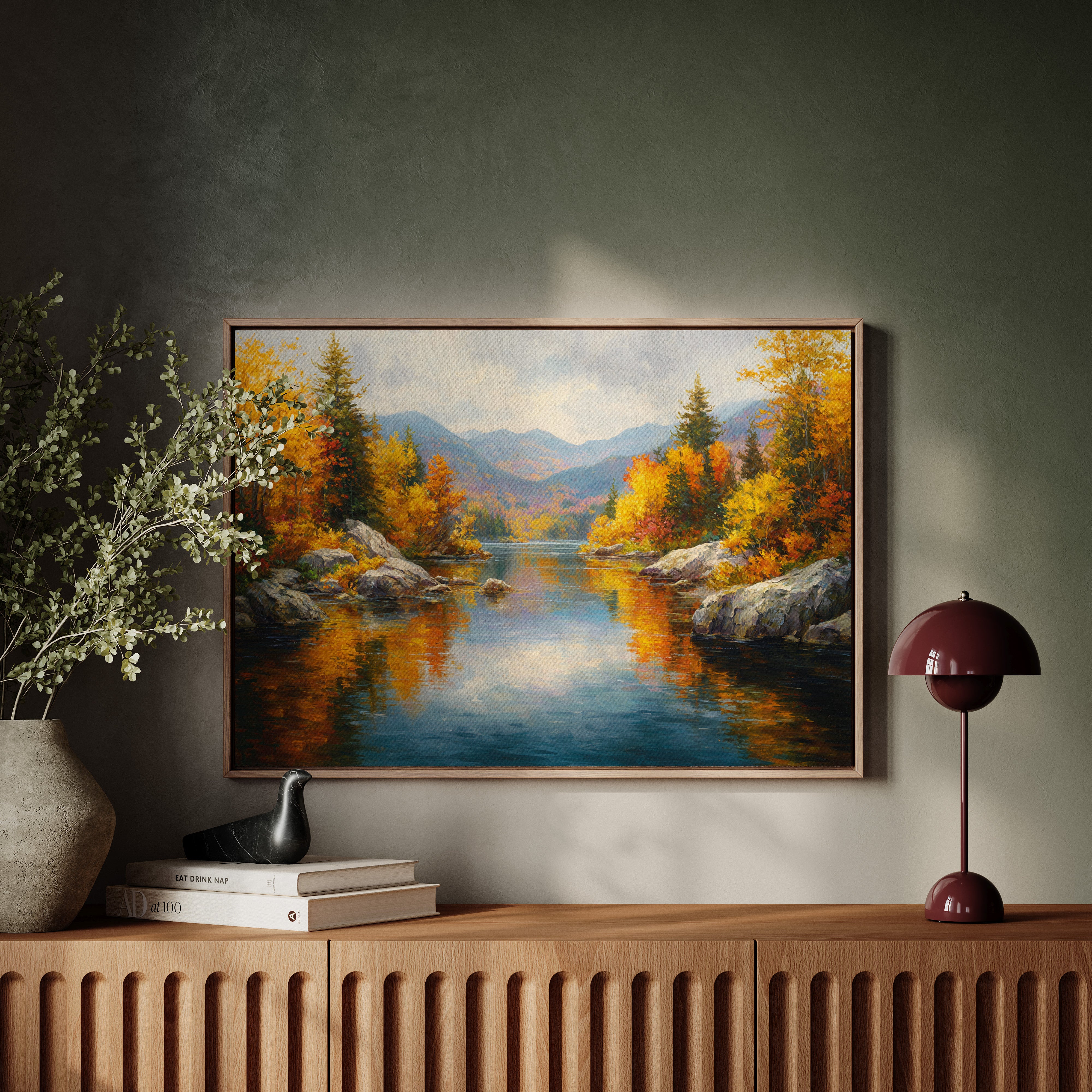 Mountain Lake Mirrors October's Glory