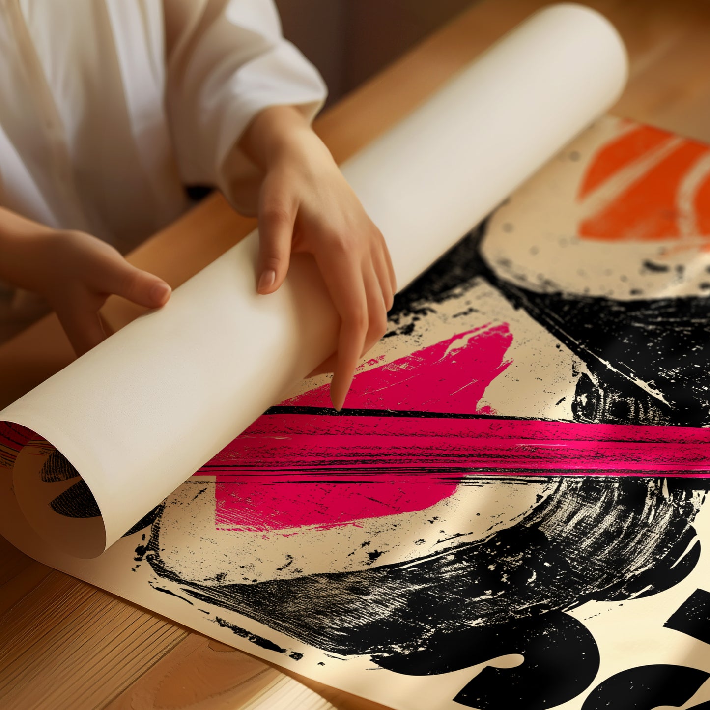 Bold Flavors Dance In Pink Light