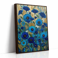 Midnight Blooms in Blue