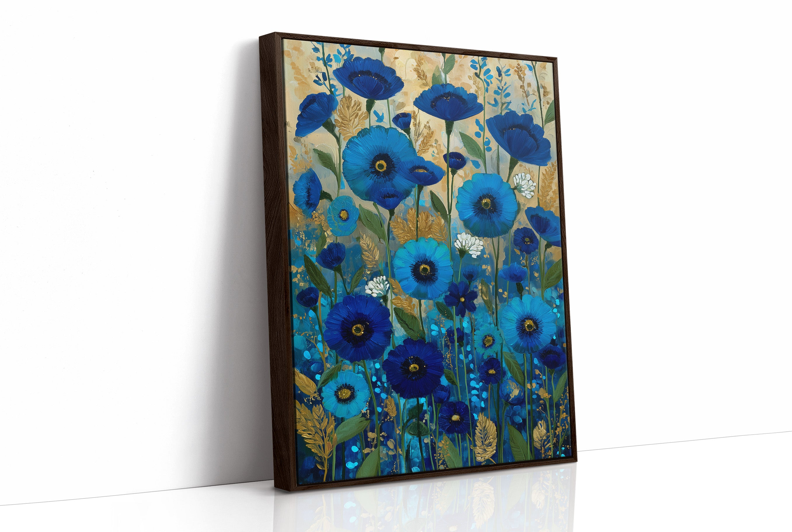 Midnight Blooms in Blue