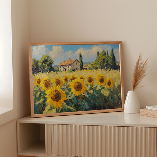 Summer Blooms Near Tuscan Stone