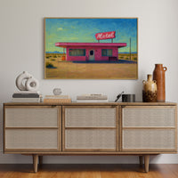 Desert Dream – Retro Pink Motel Wall Art