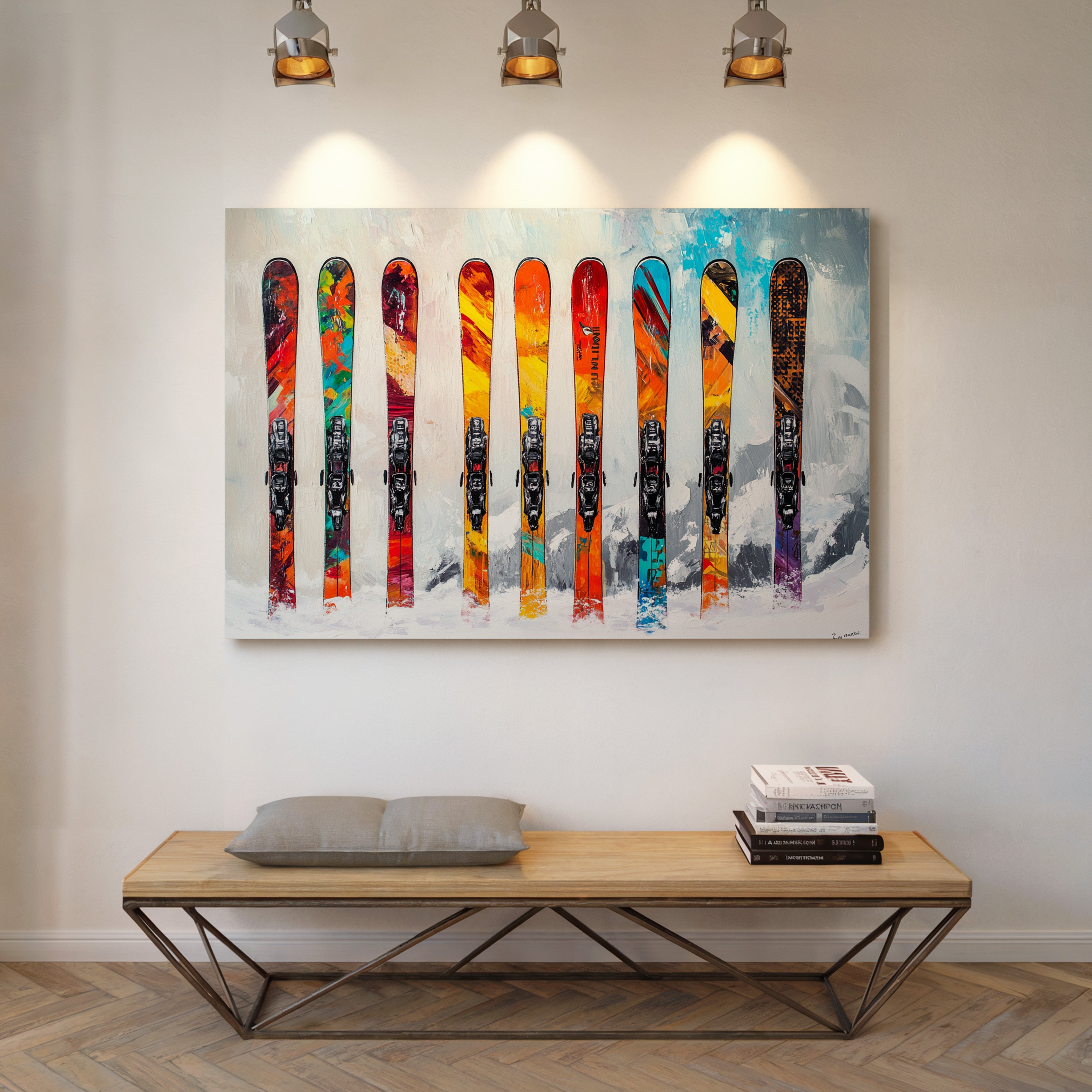 Mountain Colors Line Fresh Snow