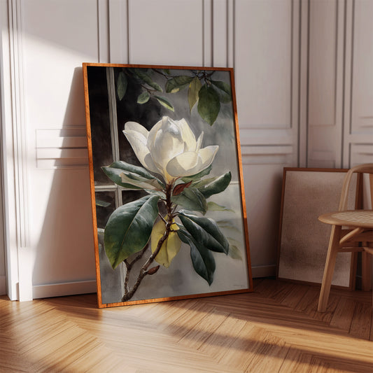 Petals Beneath the Window's Gaze