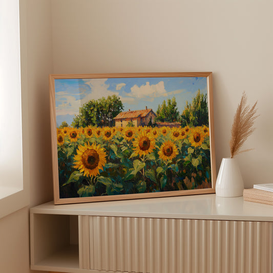Summer Blooms Near Rustic Home