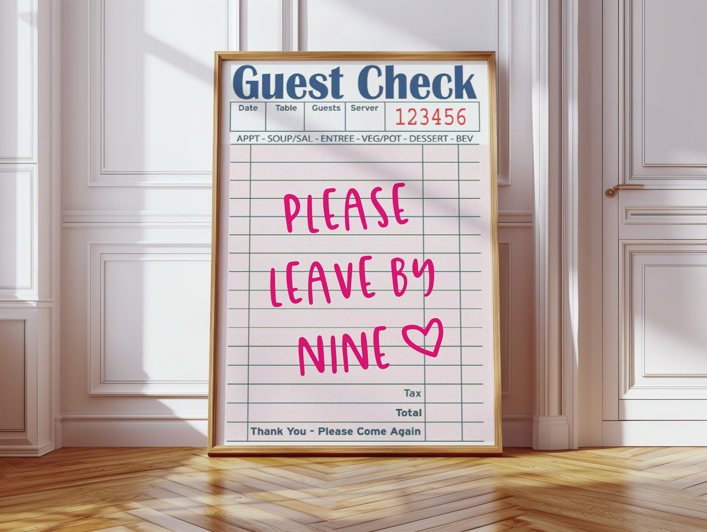 Message From The Kitchen Staff