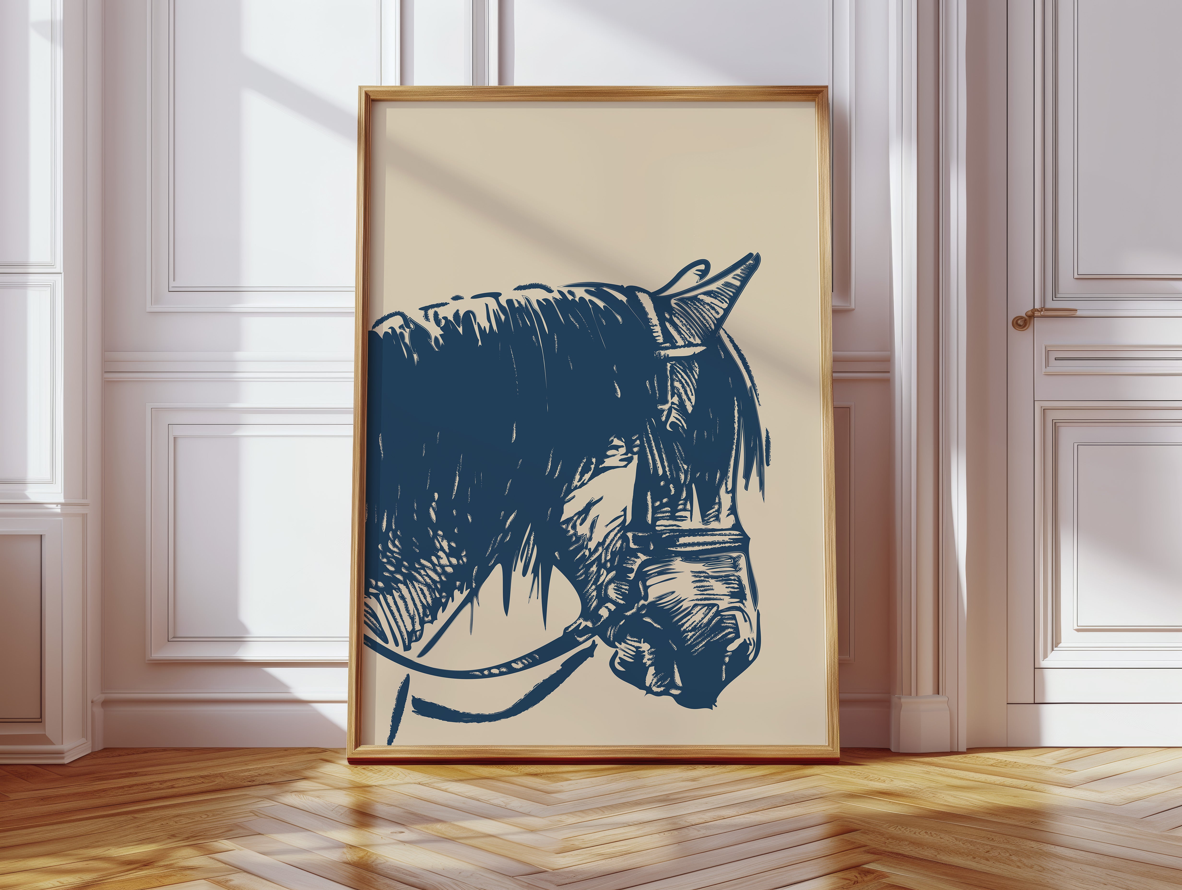 Midnight Blue Stallion Speaks Softly