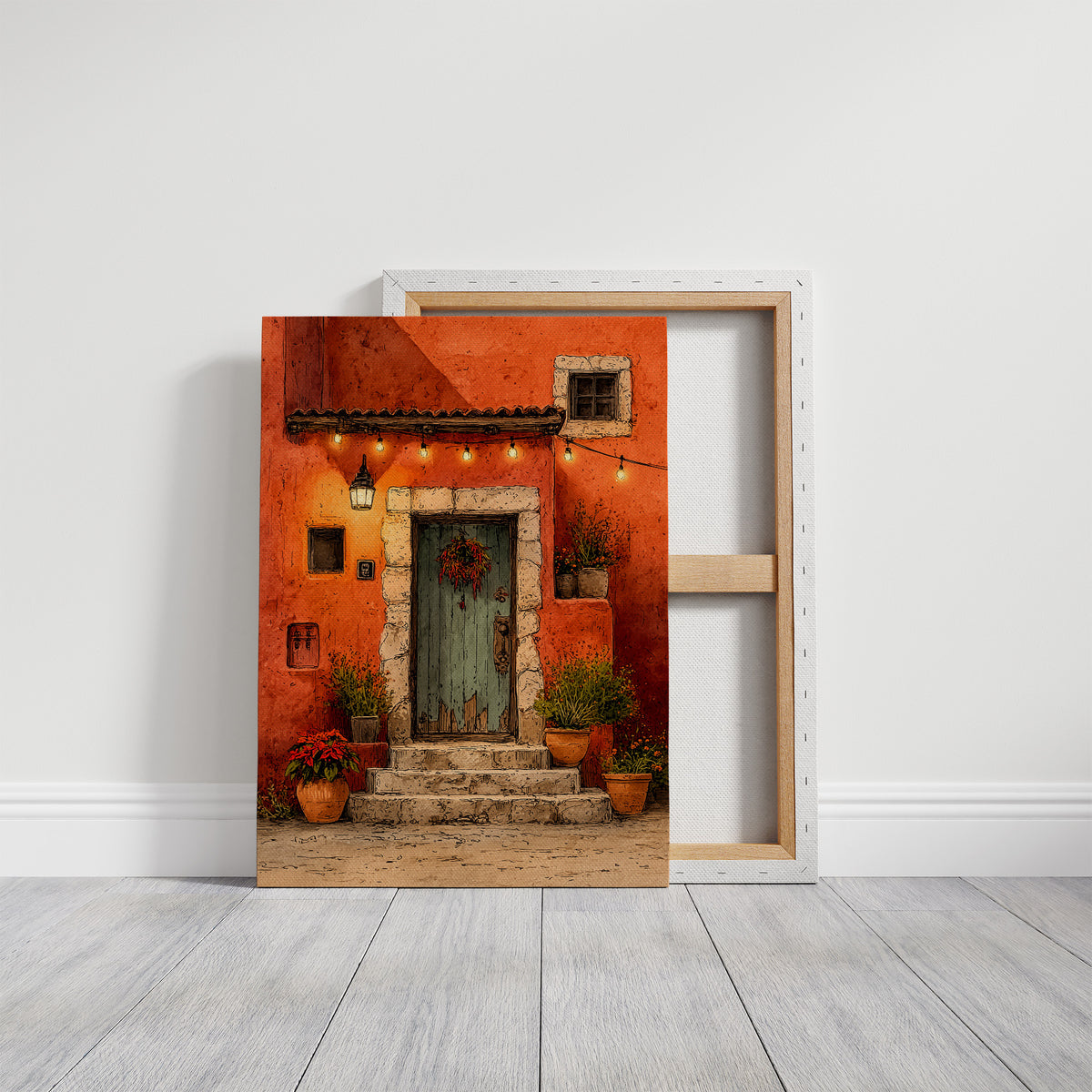 Chile Wreath Welcome: Door Has Seen Some Things