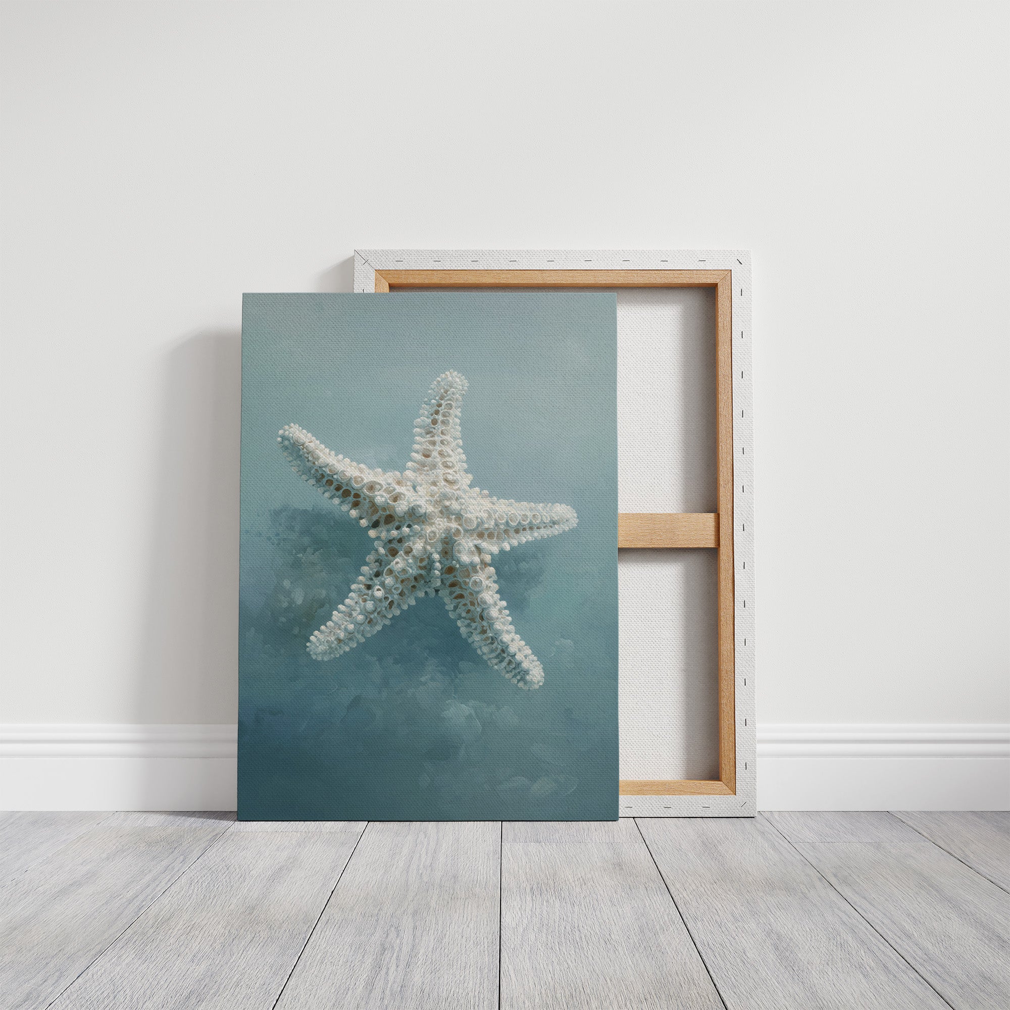 Coastal Memory In Wooden Frame