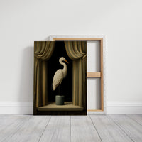 Gilded Stillness Behind The Curtain