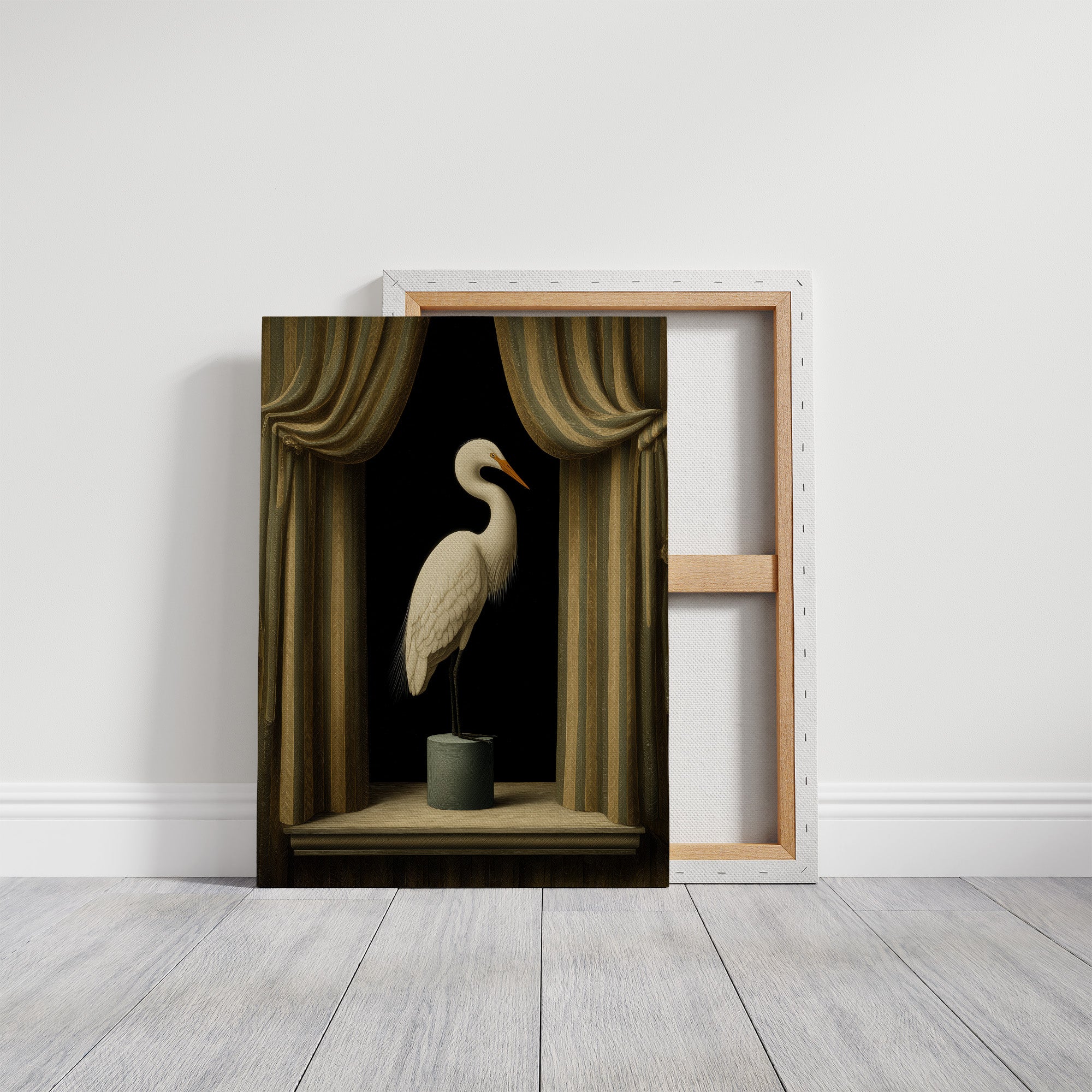 Gilded Stillness Behind The Curtain