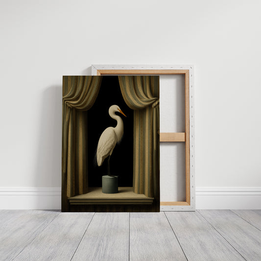 Gilded Stillness Behind The Curtain