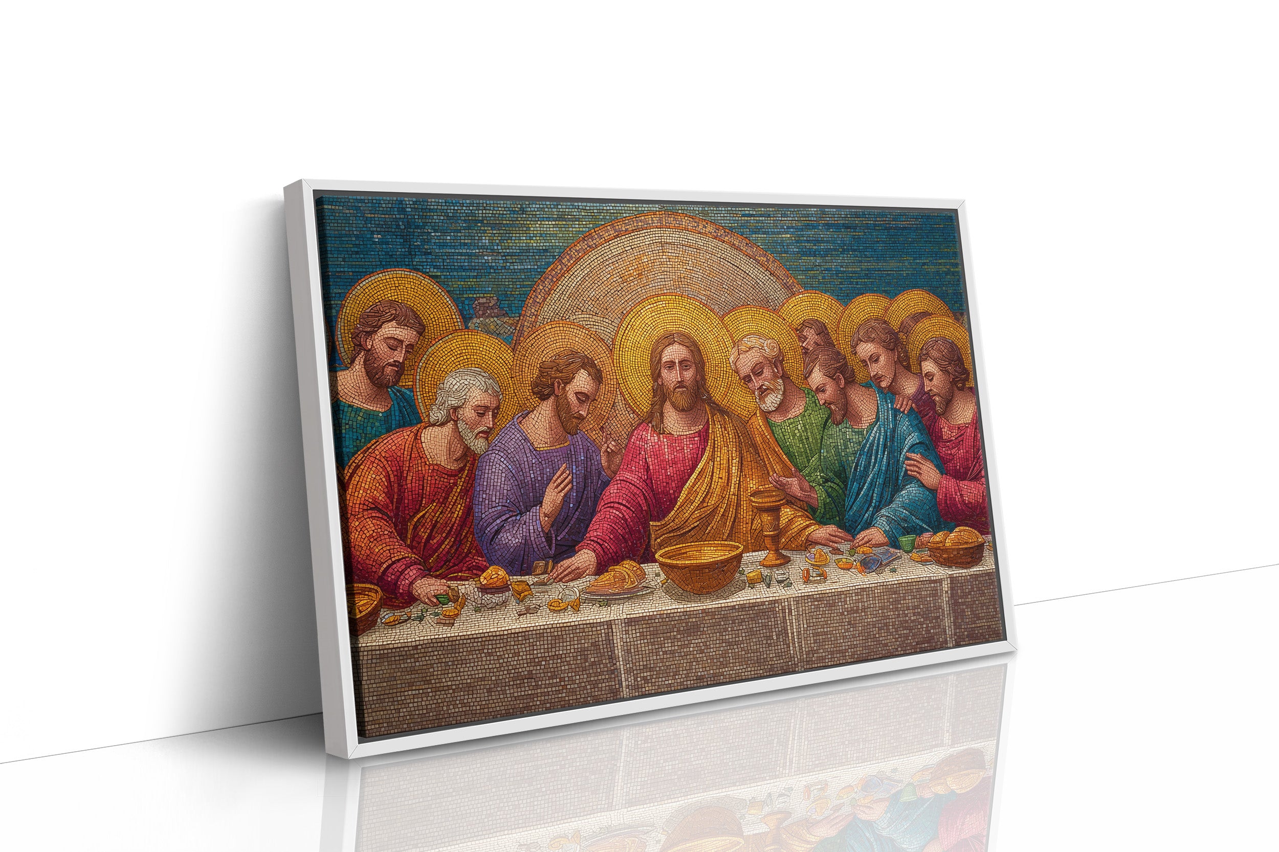 Ancient Mosaic Among Modern Pages