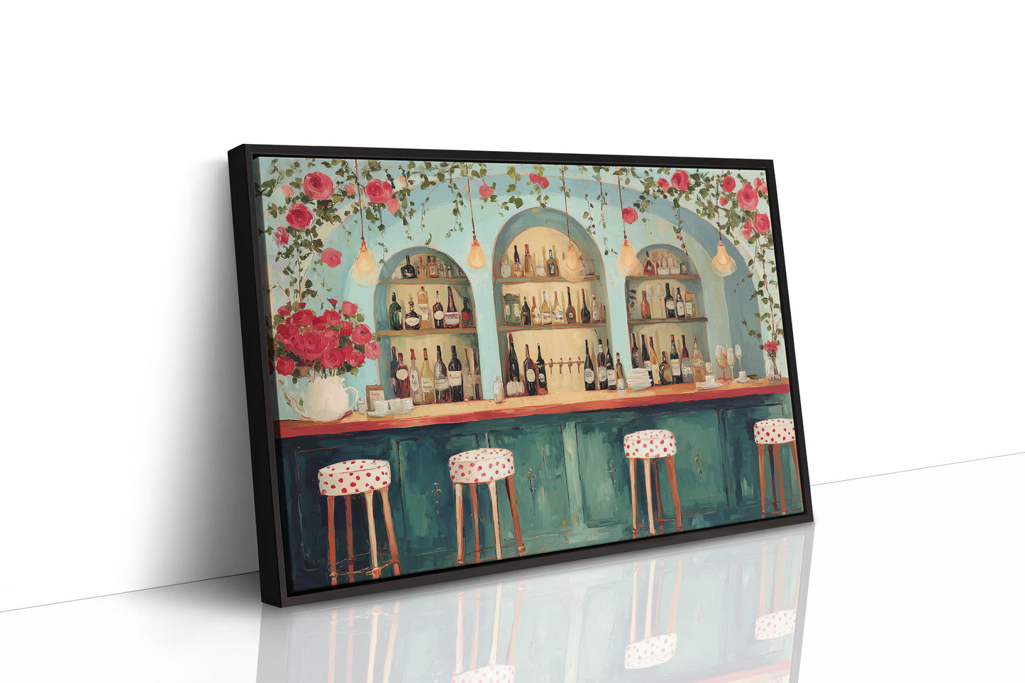 Roses Over the Midnight Bar