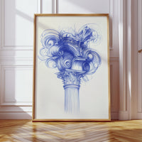 Corinthian Dreams In Cobalt Blue