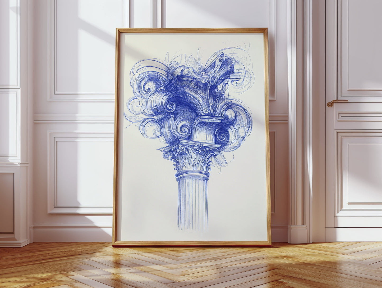 Corinthian Dreams In Cobalt Blue