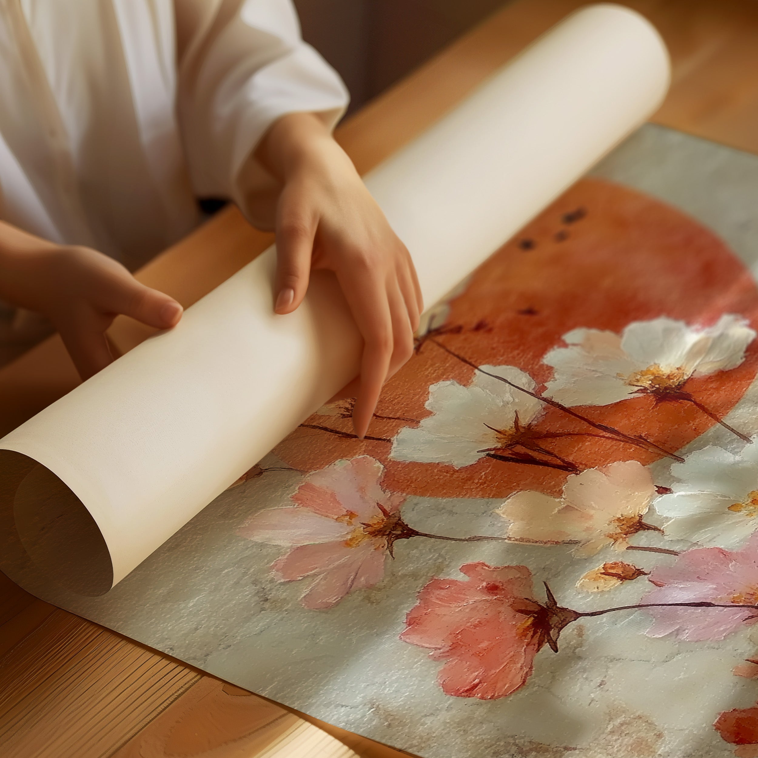 Wild Poppies Dance At Sunset