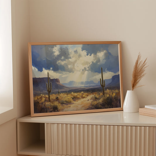 Desert Light Breaks Canyon Walls