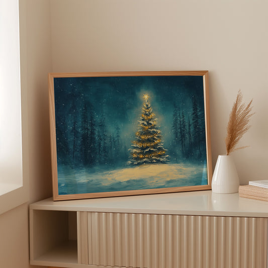 Winter's Light Dances Through Pines