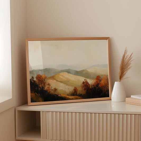 Autumn Hills Remember Golden Light