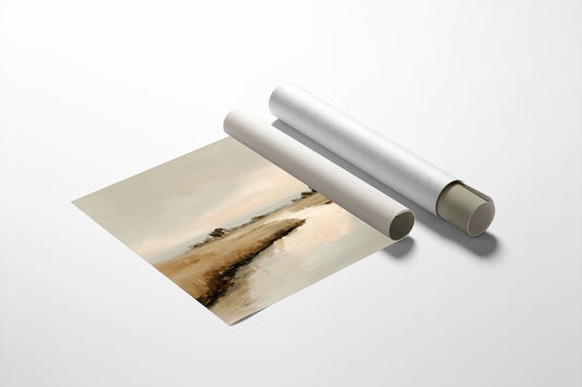 Whispered Reflections Across Ivory Marshlands