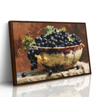 Bowl of Sunlit Grapes