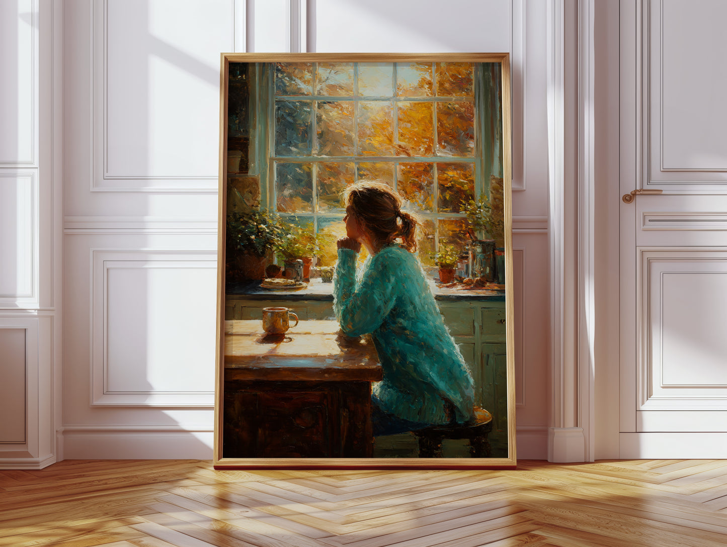 Autumn Light Through Kitchen Windows