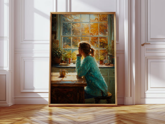 Autumn Light Through Kitchen Windows