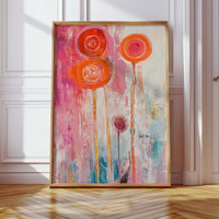 Coral Lollipops Dance Through Rain