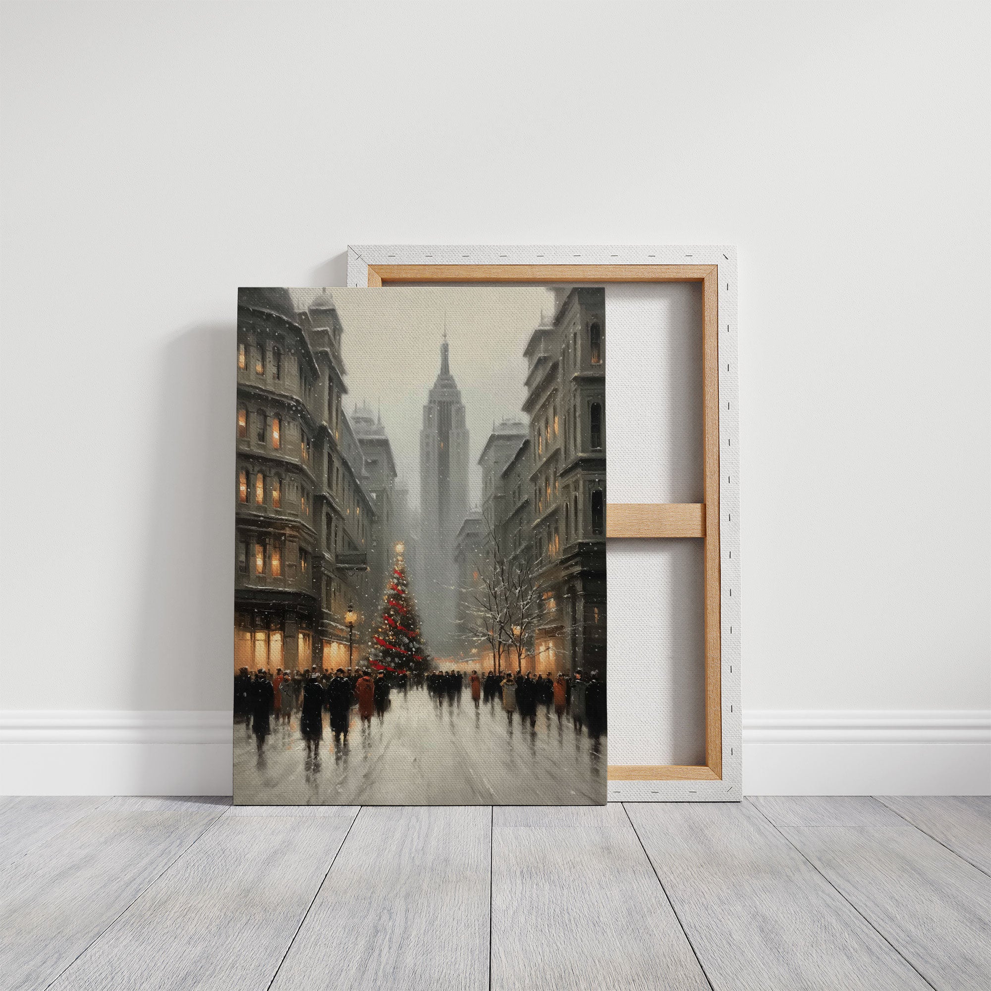 Manhattan Christmas Through Winter Fog