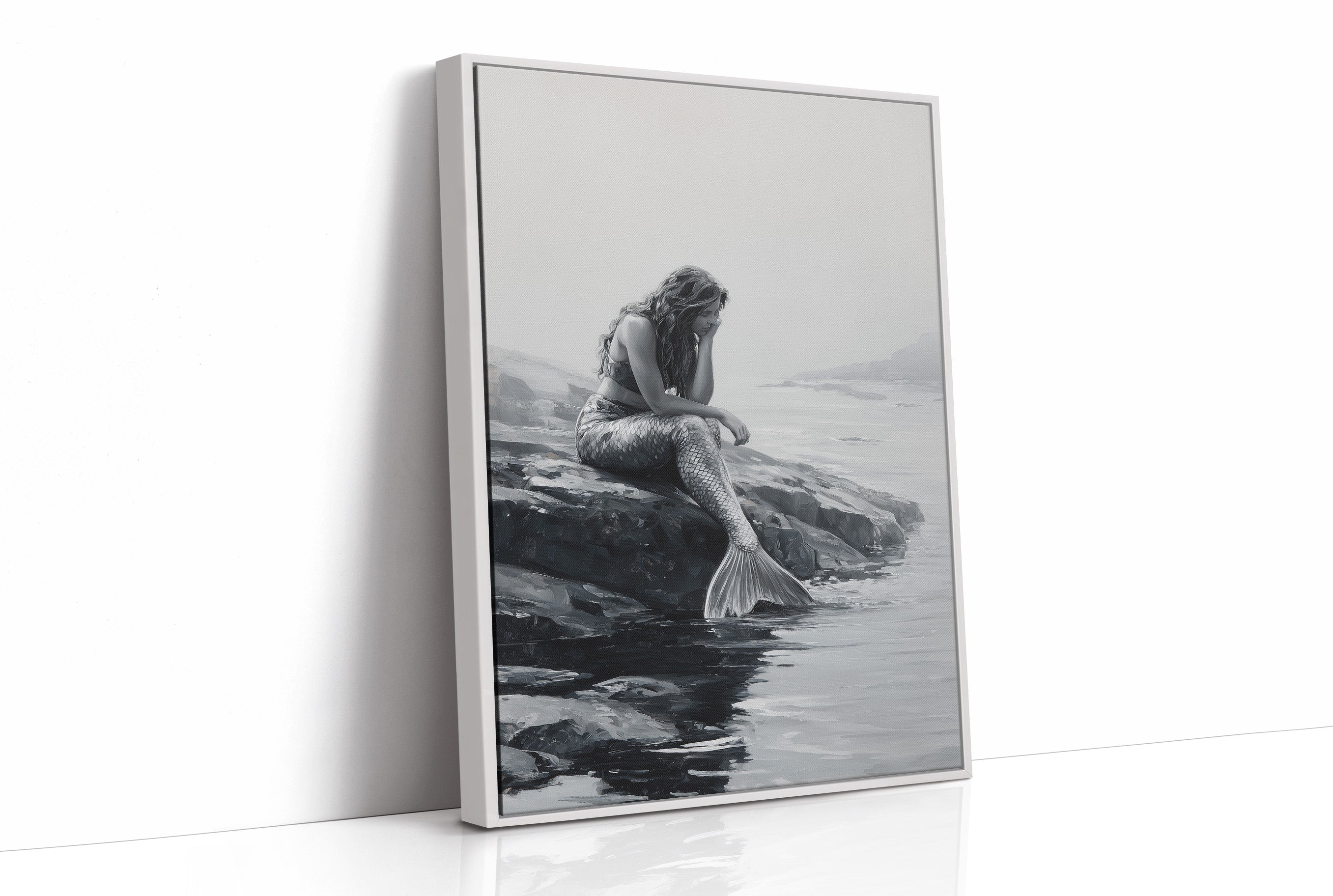 Monochrome Myths At Ocean's Edge