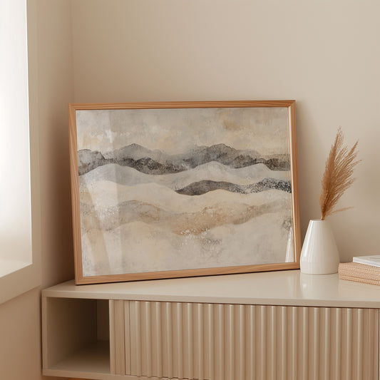 Winter Dunes Dance With Mountains